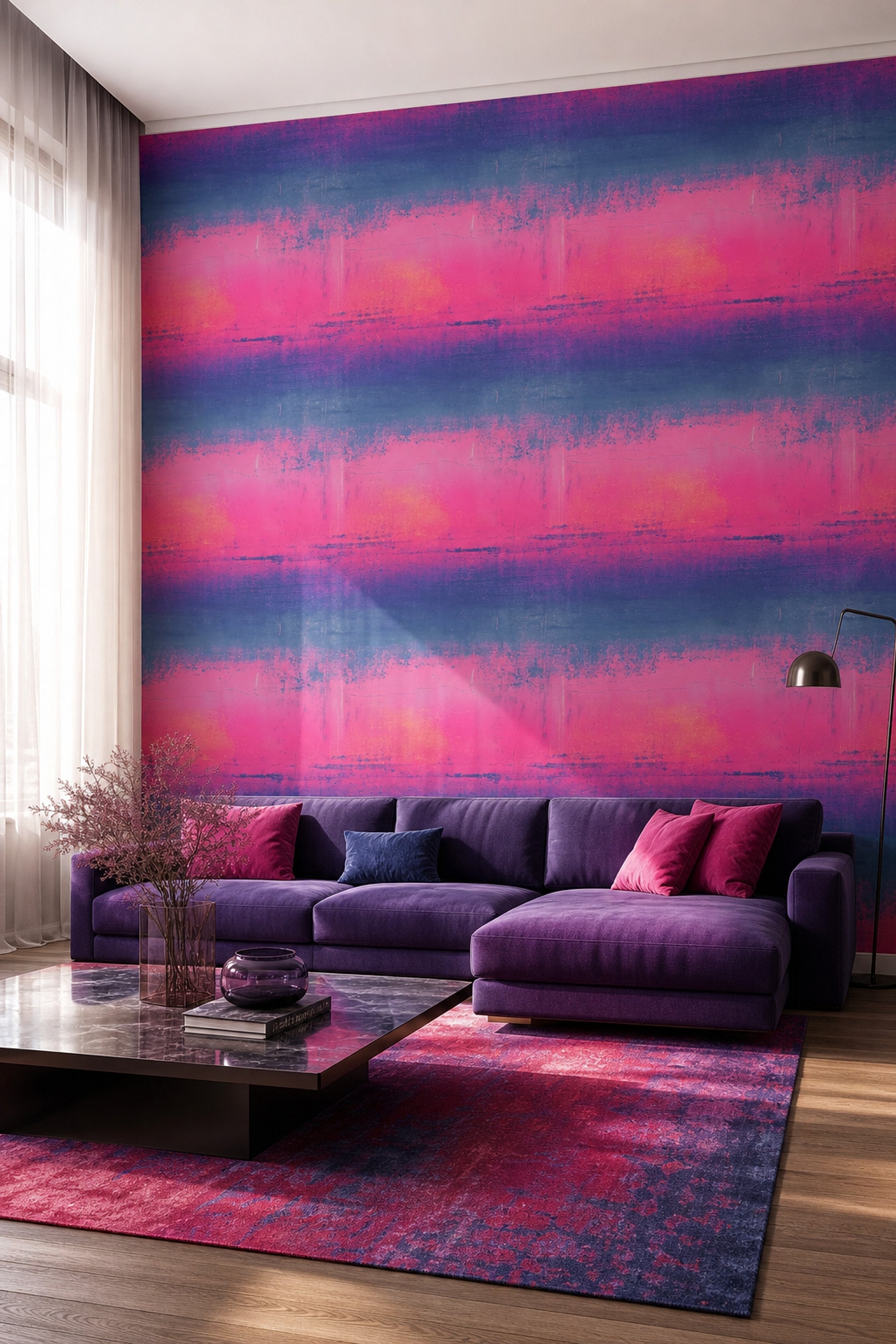 Concrete Wall Wallpaper Texture Grunge Removable Abstract Wall Double Roll