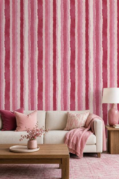 Watercolor Texture Wallpaper Painted Brushstrokes Removable Paper Grain Wall Double Roll