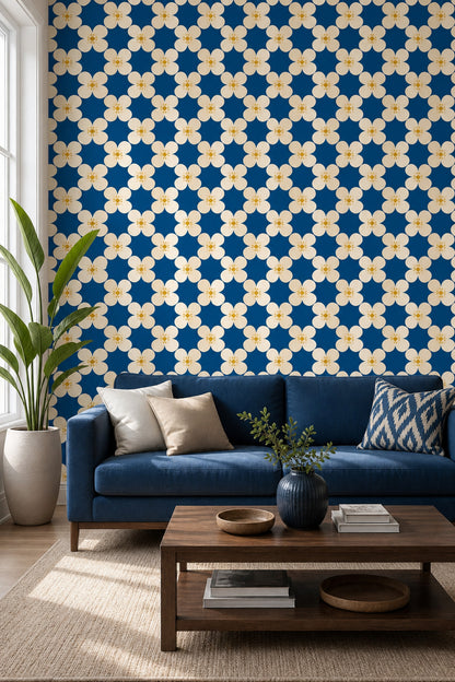 Mid Century Modern Wallpaper Retro Removable Minimalist Wall Double Roll
