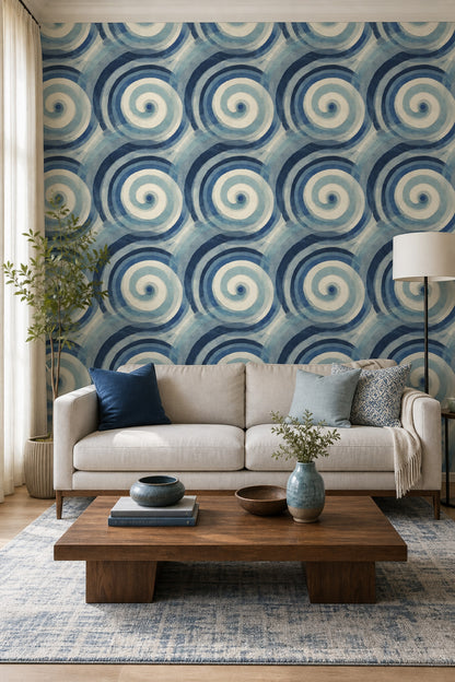 Watercolor Texture Wallpaper Mid Century Modern Decorative Mural