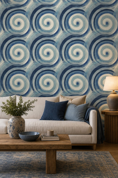 Watercolor Texture Wallpaper Mid Century Modern Decorative Mural
