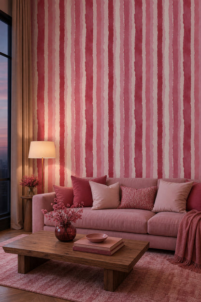 Watercolor Texture Wallpaper Painted Brushstrokes Removable Paper Grain Wall Double Roll