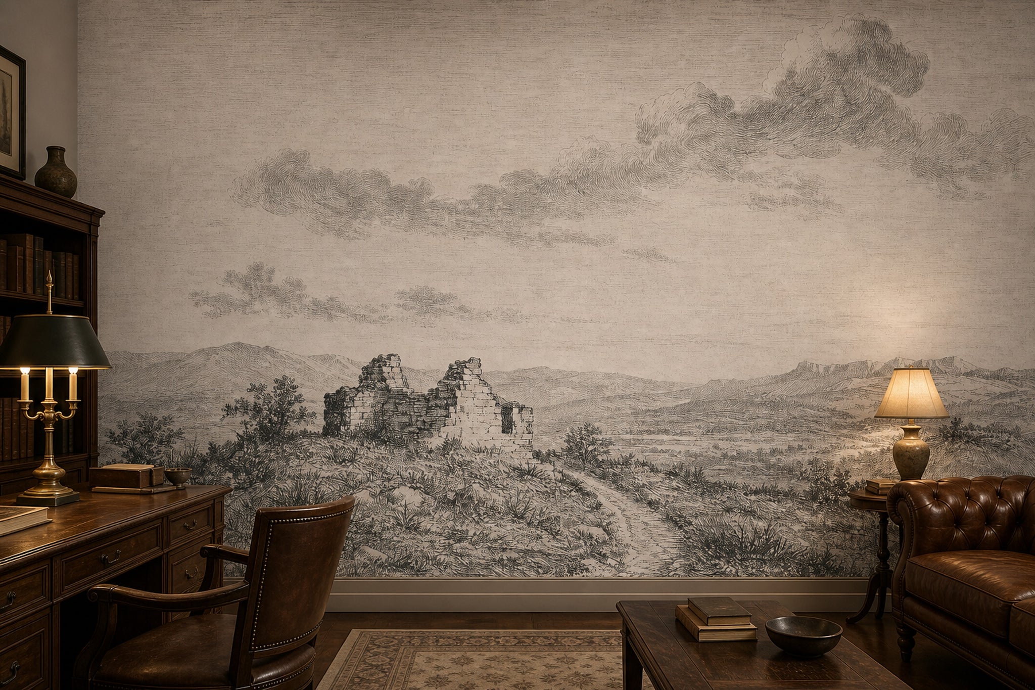 Cloudy Sky Wallpaper Walls Wall Mural