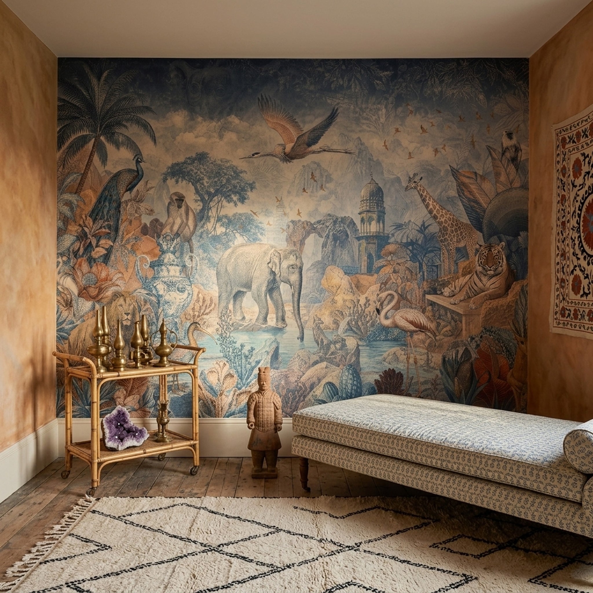 Cloudy Sky Wallpaper Overcast Stormy Wall Mural