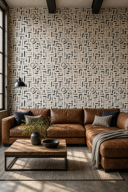 Mid Century Modern Wallpaper Modernist Retro Removable Wall Decor