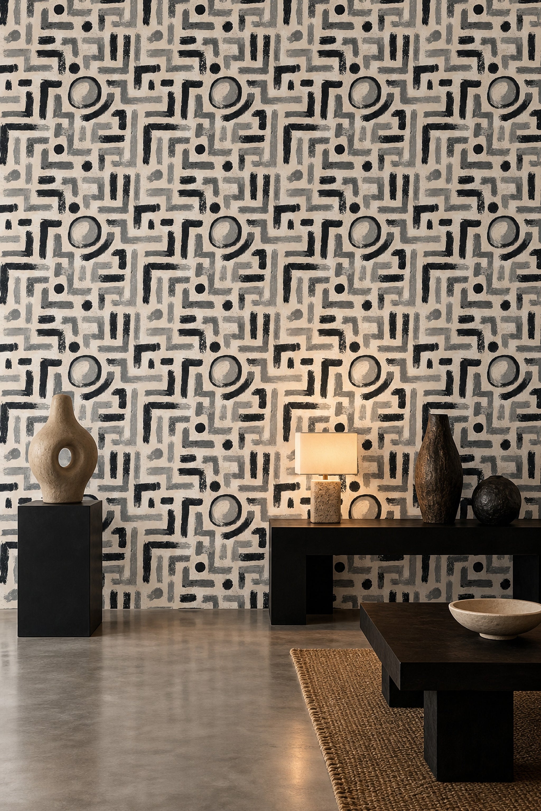 Mid Century Modern Wallpaper Modernist Retro Removable Wall Decor