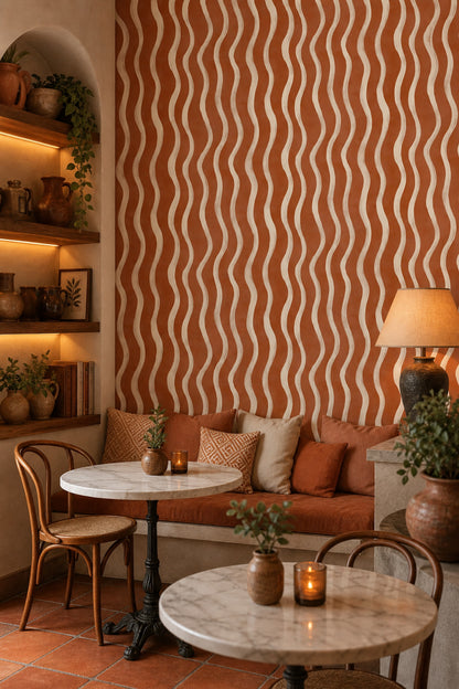 Abstract Pattern Wallpaper Modern Abstract Warm Decorative Mural