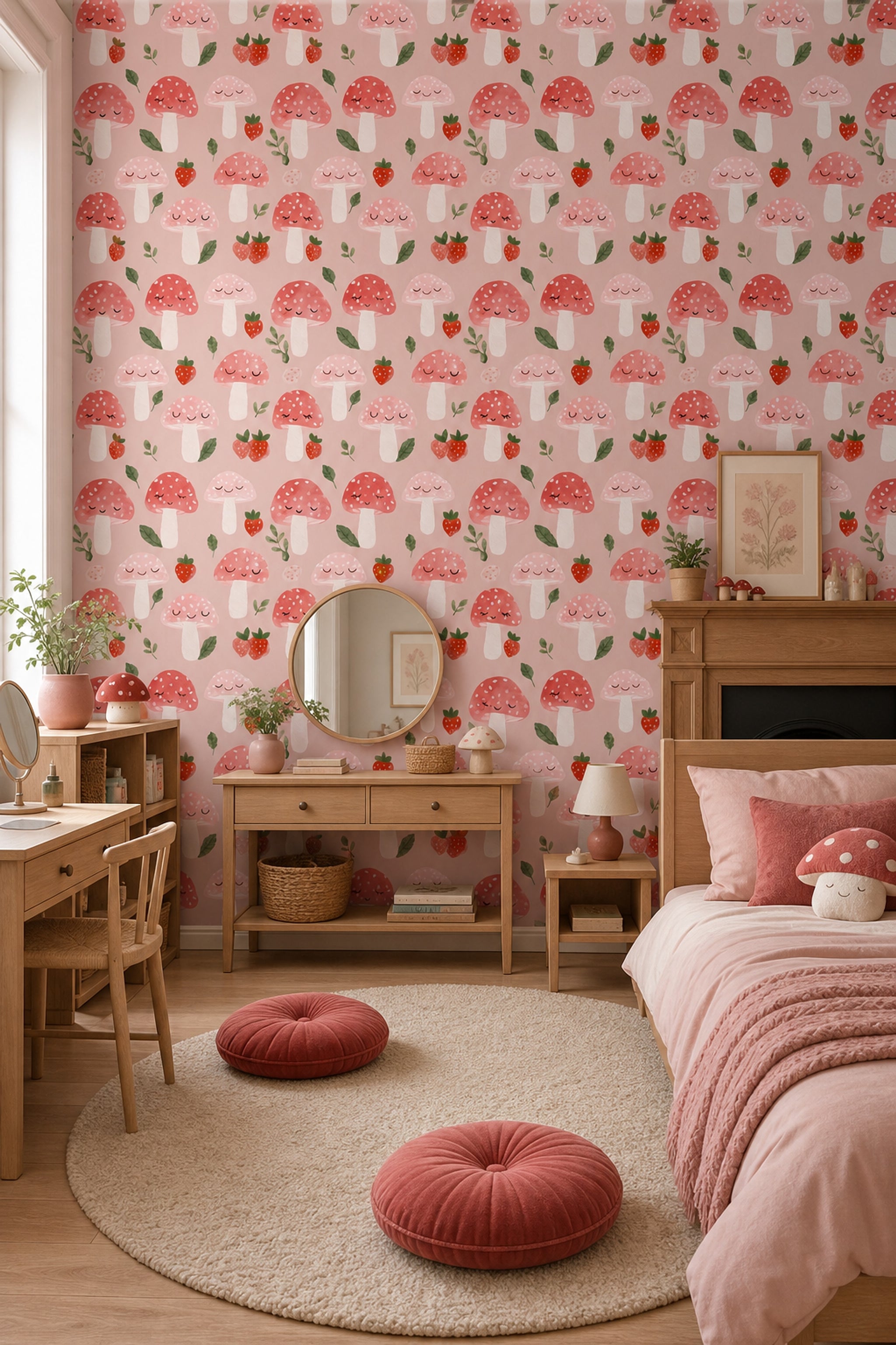 Watercolor Texture Wallpaper Pastel Whimsical Removable Wall Decor