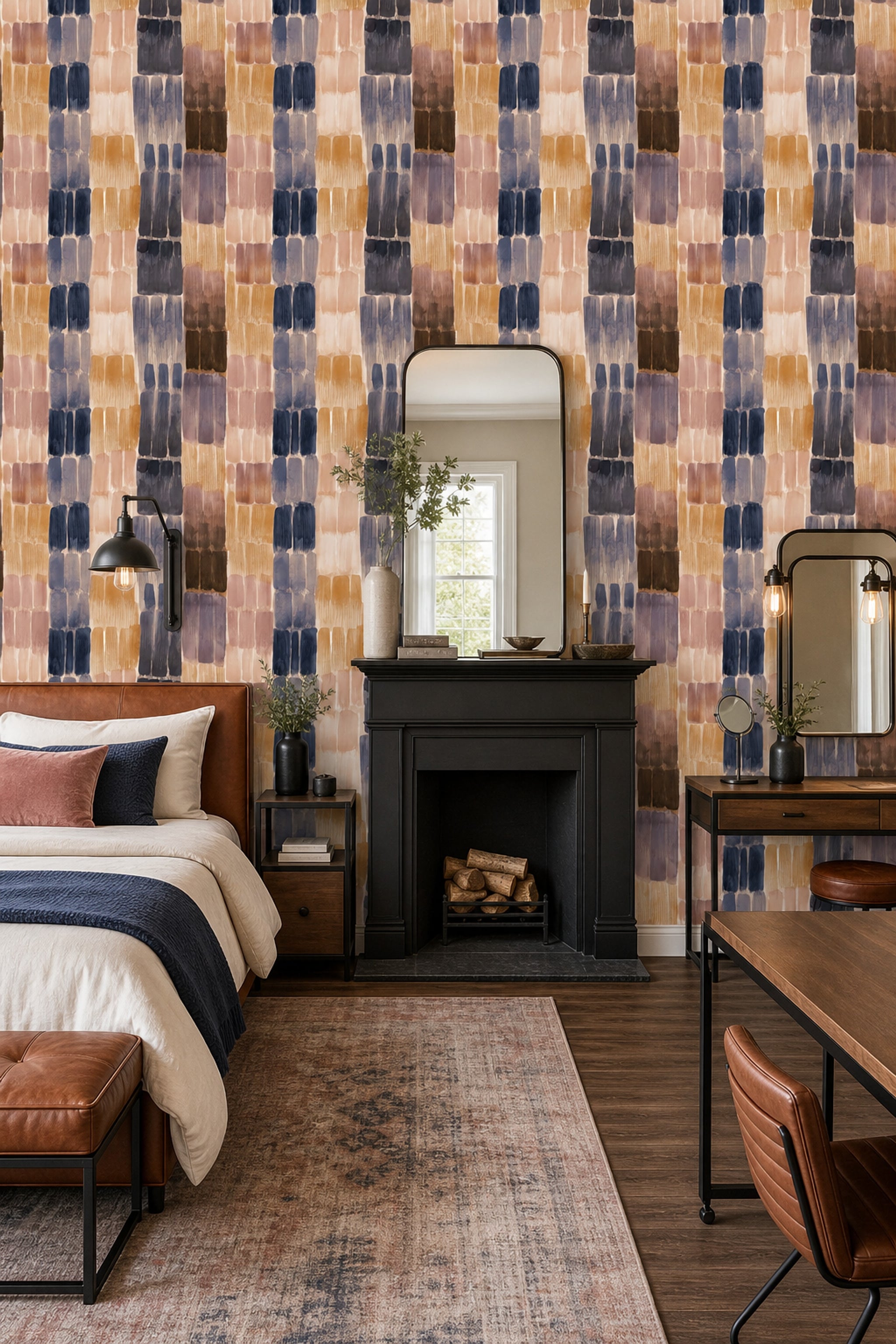 Watercolor Texture Wallpaper Painterly Abstract Removable Wall Decor