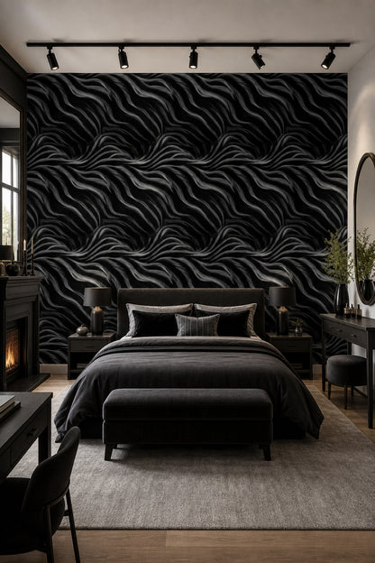 Zebra Wallpaper Animal Print Removable Black And White Wall Double Roll