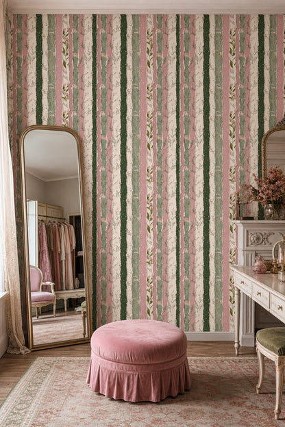 Paper Texture Wallpaper Watercolor Floral Removable Collage Wall Double Roll
