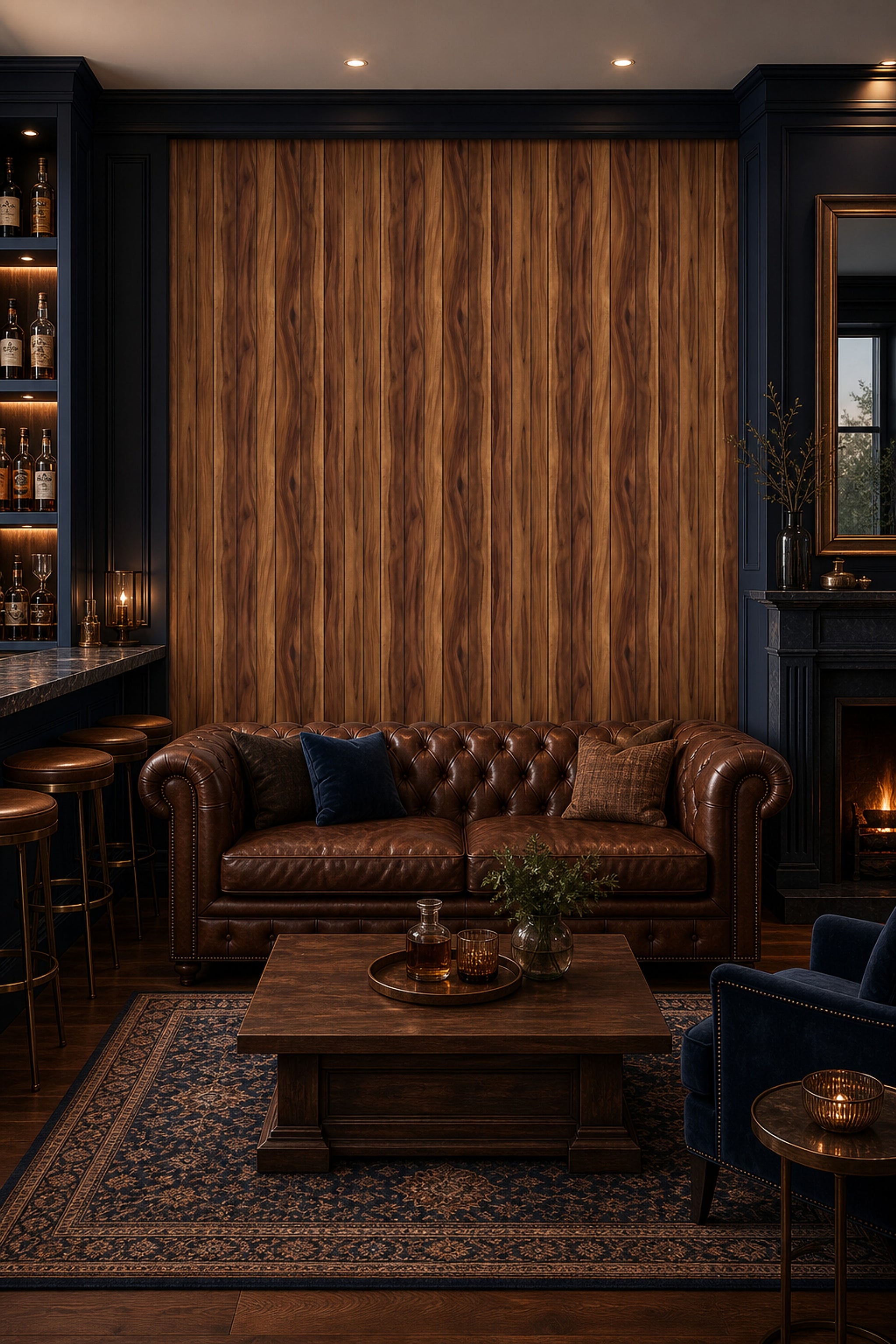 Wood Planks Wallpaper Shiplap Vertical Boards Removable Wall Decor