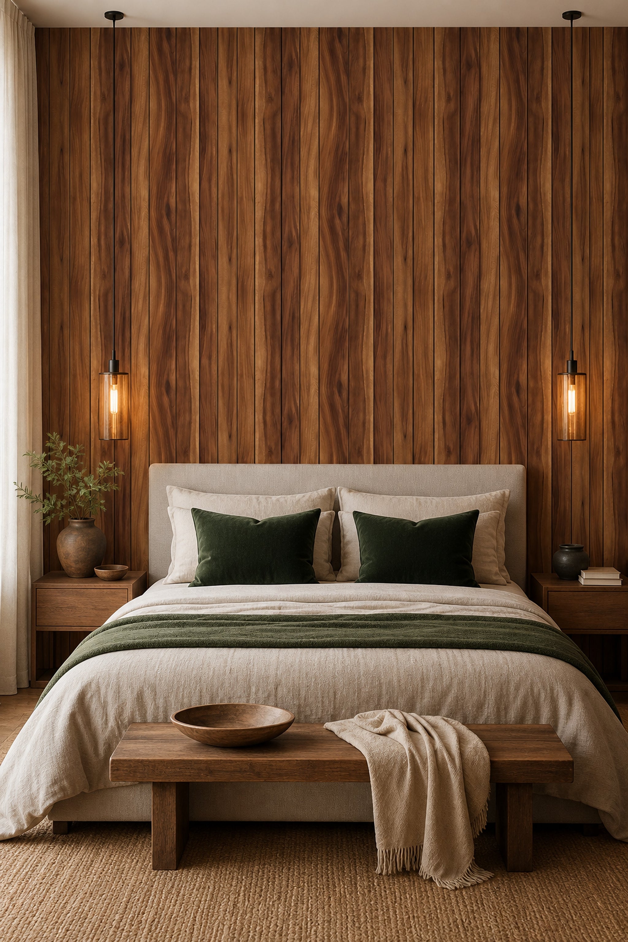 Wood Planks Wallpaper Shiplap Vertical Boards Removable Wall Decor