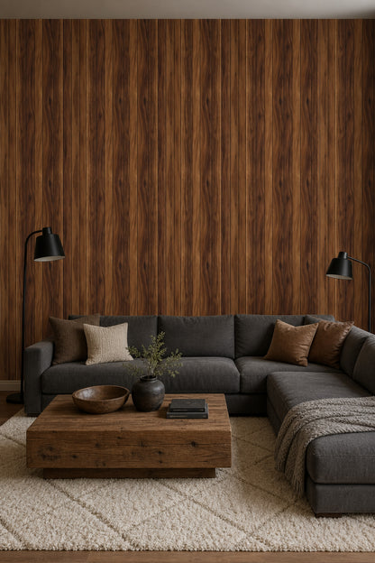 Wood Planks Wallpaper Shiplap Vertical Boards Removable Wall Decor