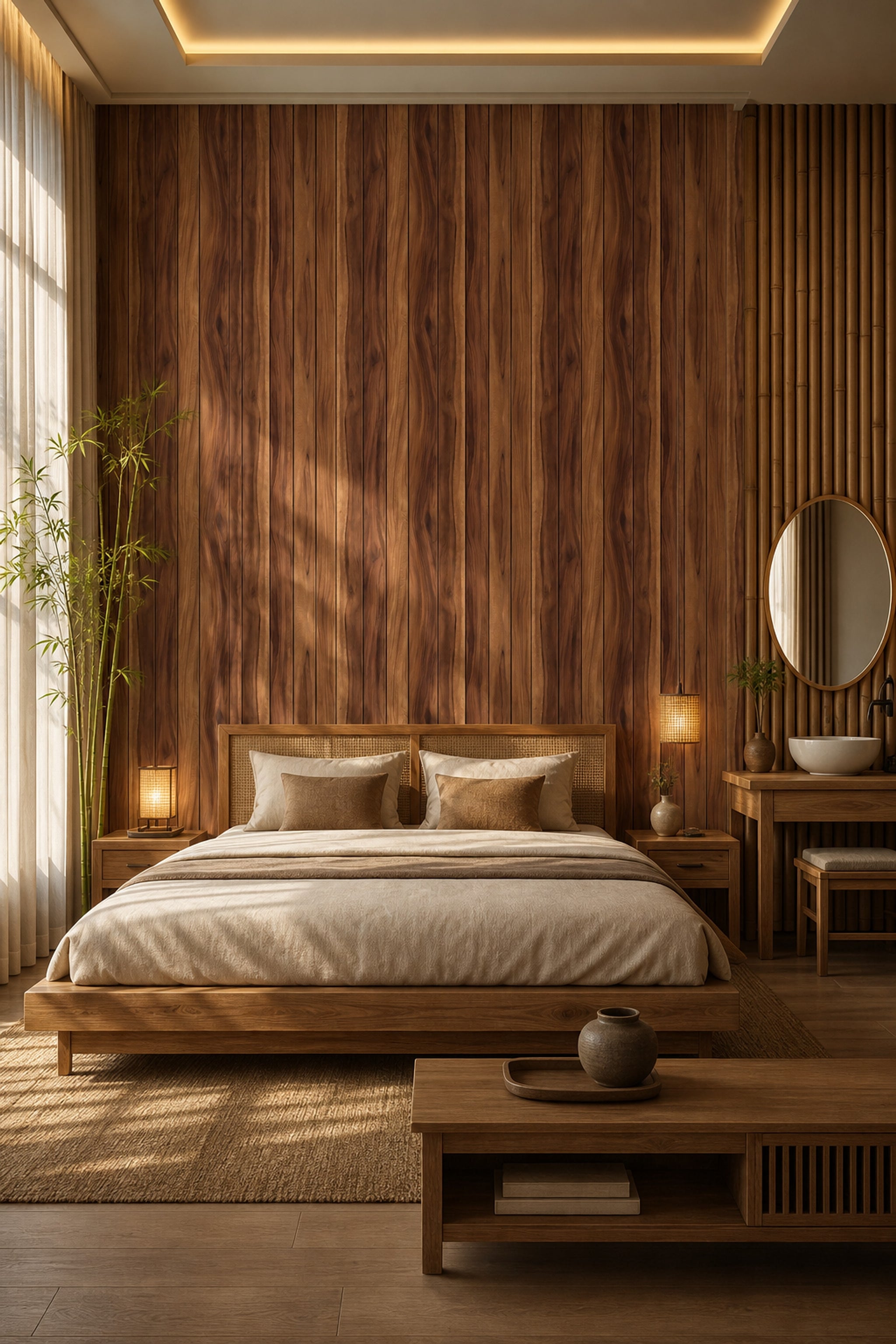 Wood Planks Wallpaper Shiplap Vertical Boards Removable Wall Decor