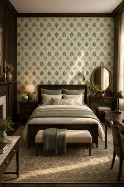 Paper Texture Wallpaper Watercolor Botanical Removable Wall Decor
