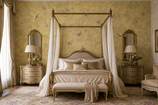 Vintage Wallpaper Butterflies Removable Botanical Wall Decor