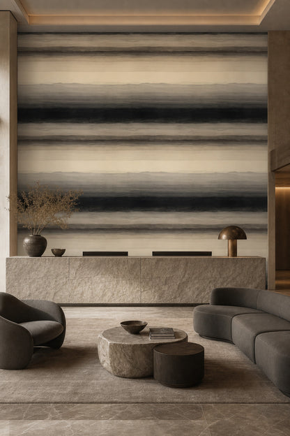Minimalist Landscape Wallpaper Abstract Horizon Soft Gradient Decorative Mural