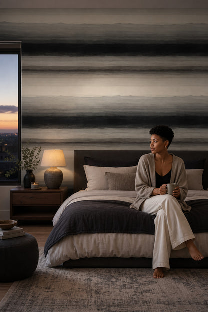 Minimalist Landscape Wallpaper Abstract Horizon Soft Gradient Decorative Mural