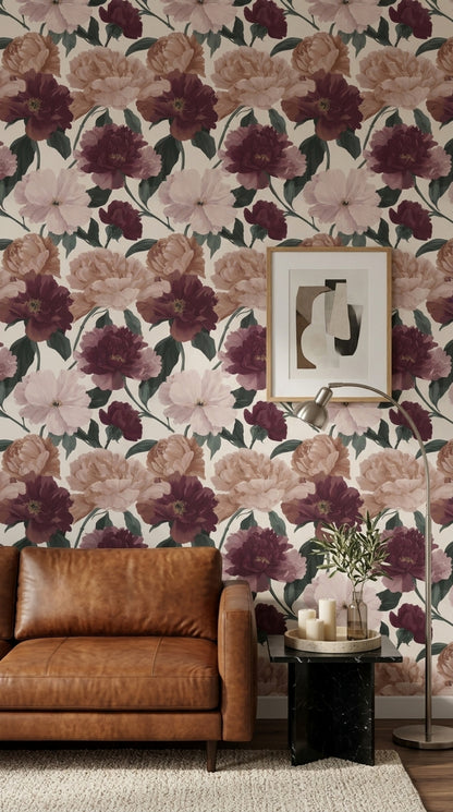 White Background Wallpaper Cream Ivory Removable Wall Decor