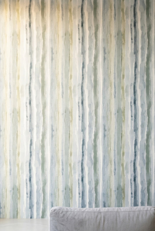 Abstract Watercolor Wallpaper Vertical Stripes Modern Minimalist Removable Wall Decor