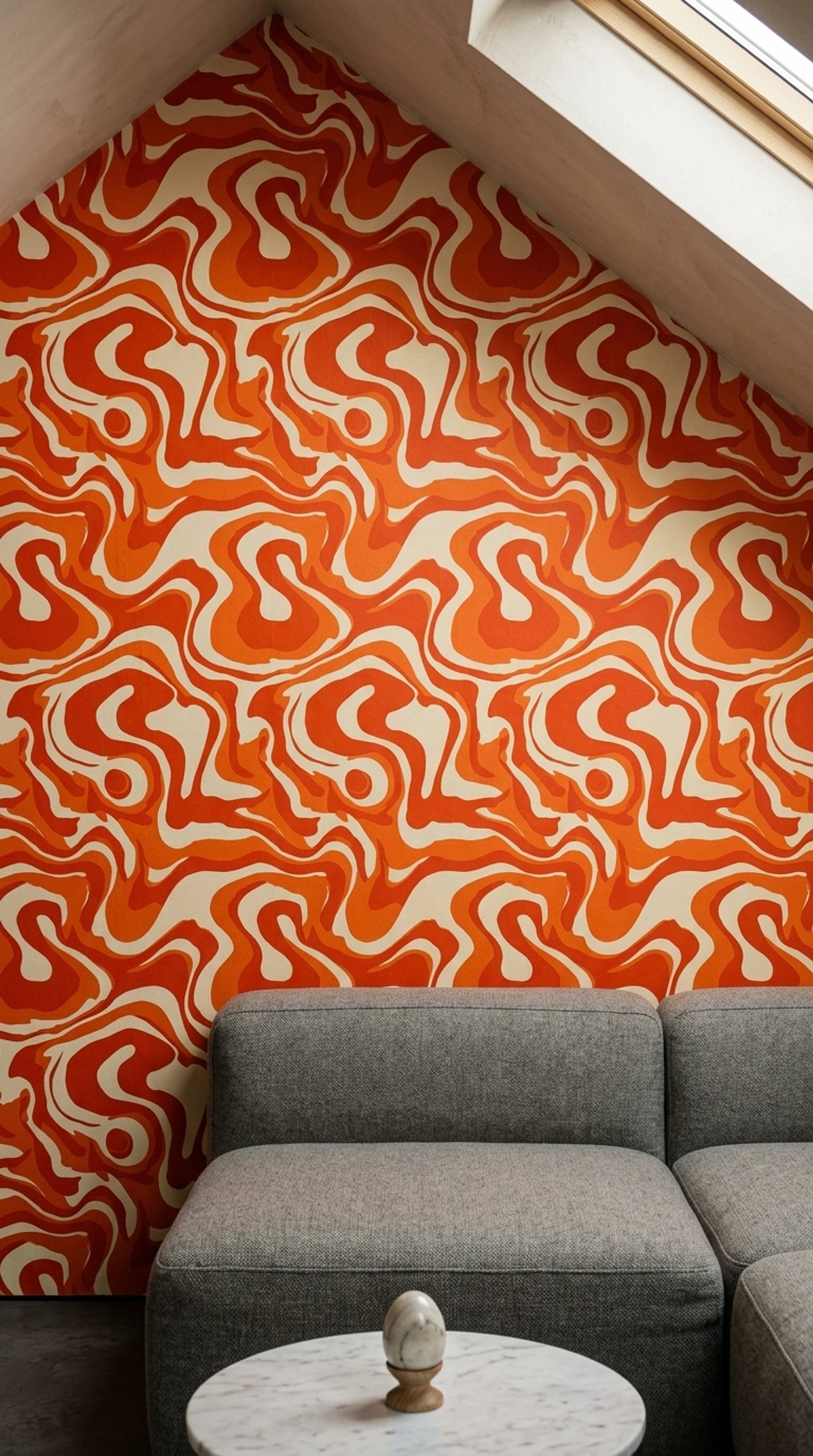 Mid Century Modern Wallpaper Retro Removable Abstract Wall Double Roll
