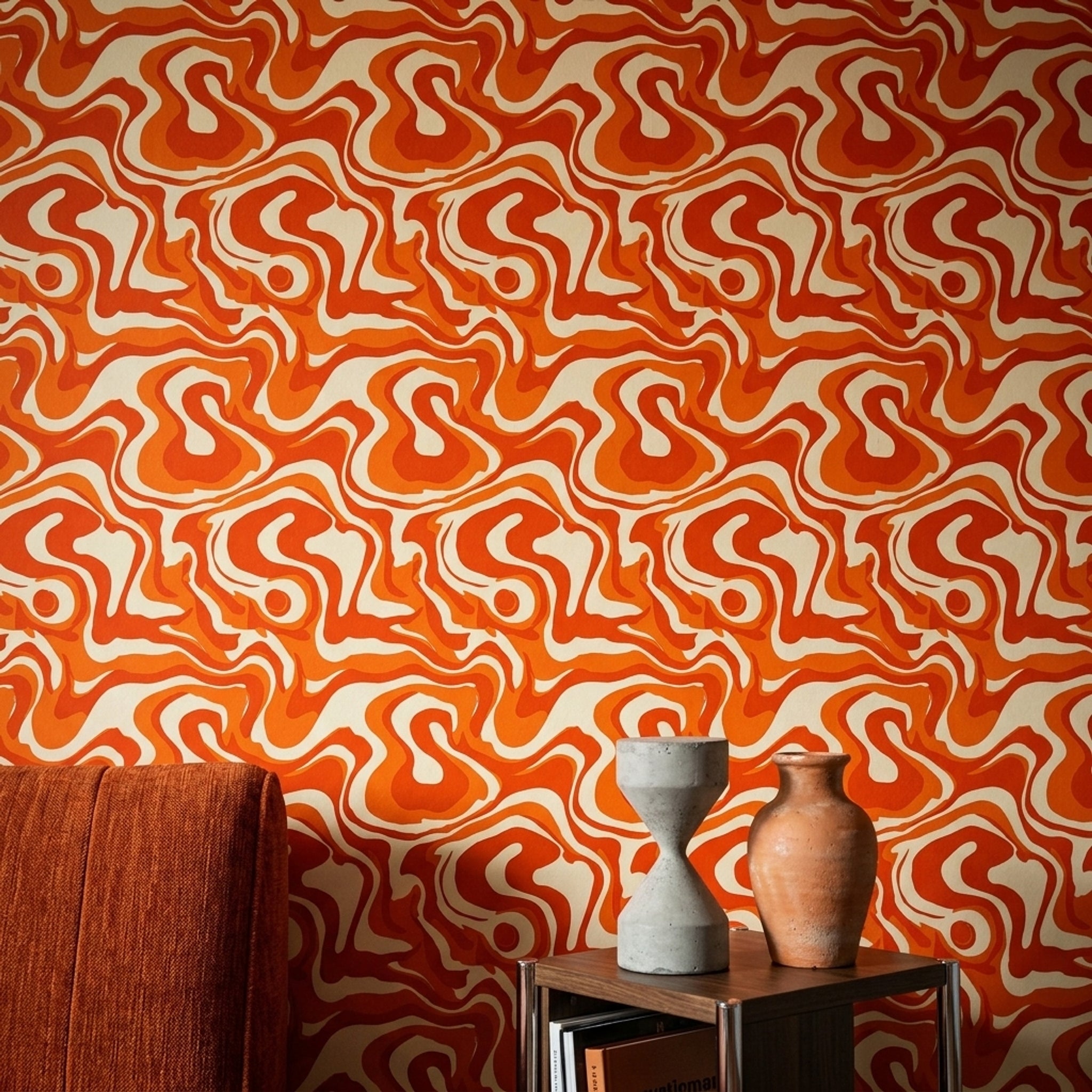 Mid Century Modern Wallpaper Retro Removable Abstract Wall Double Roll