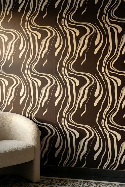 Zebra Stripe Wallpaper Animal Print Removable Safari Inspired Wall Double Roll