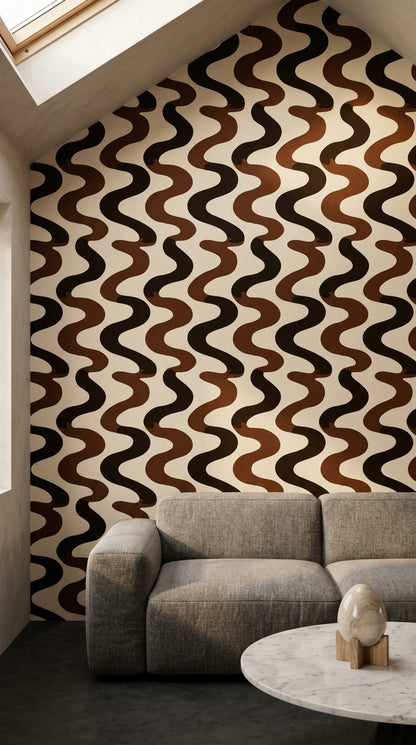 Mid Century Modern Wallpaper Retro Modern Decorative Mural