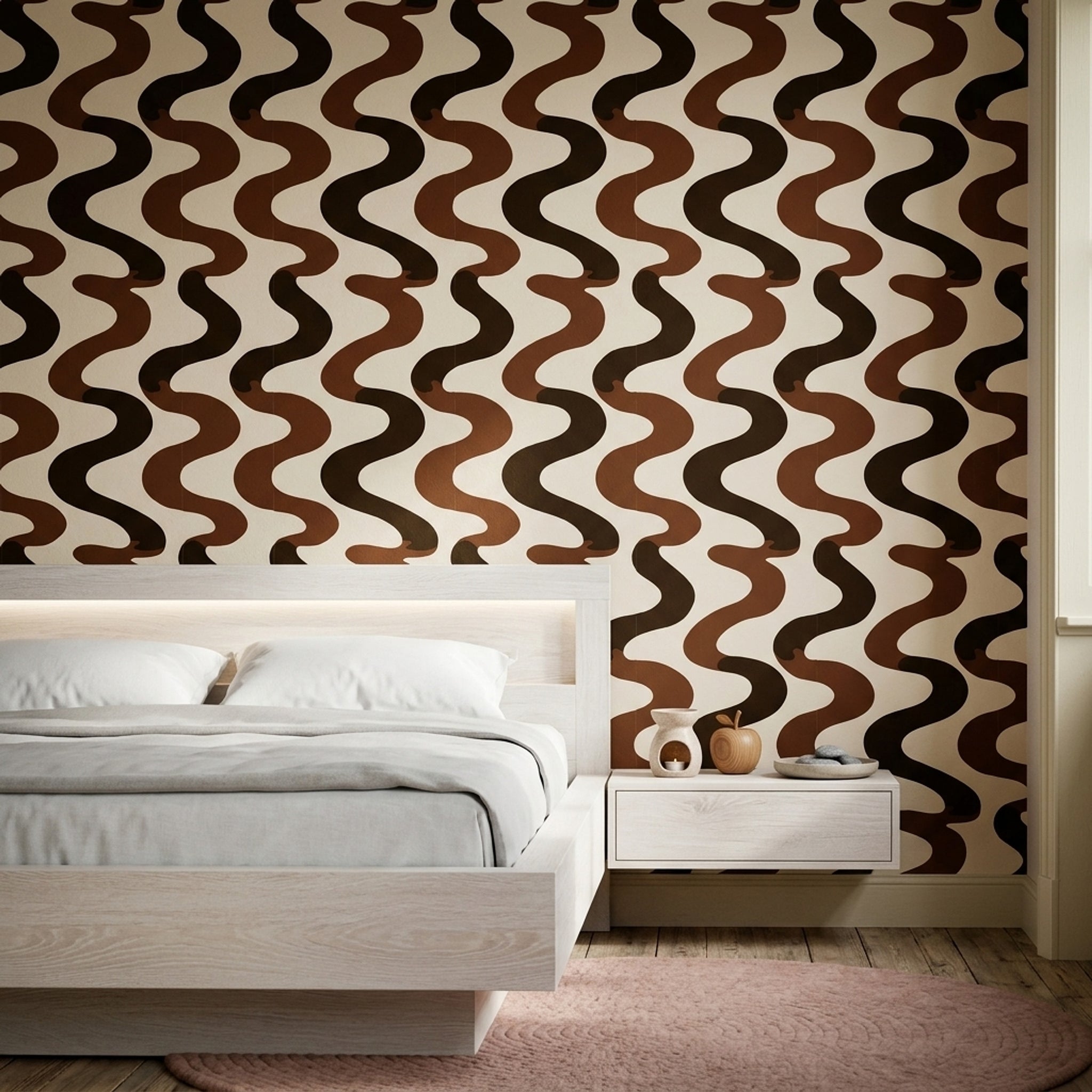 Mid Century Modern Wallpaper Retro Modern Decorative Mural