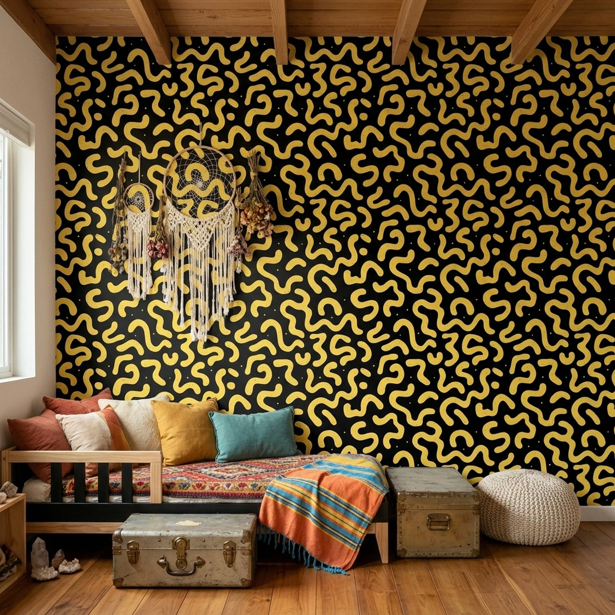 Solid Black Wallpaper Dark Background Removable Matte Black Wall Double Roll