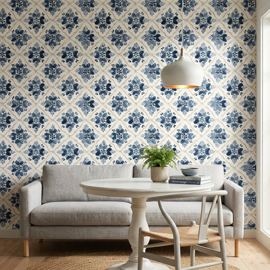 Paper Texture Wallpaper Watercolor Removable Floral Wall Double Roll