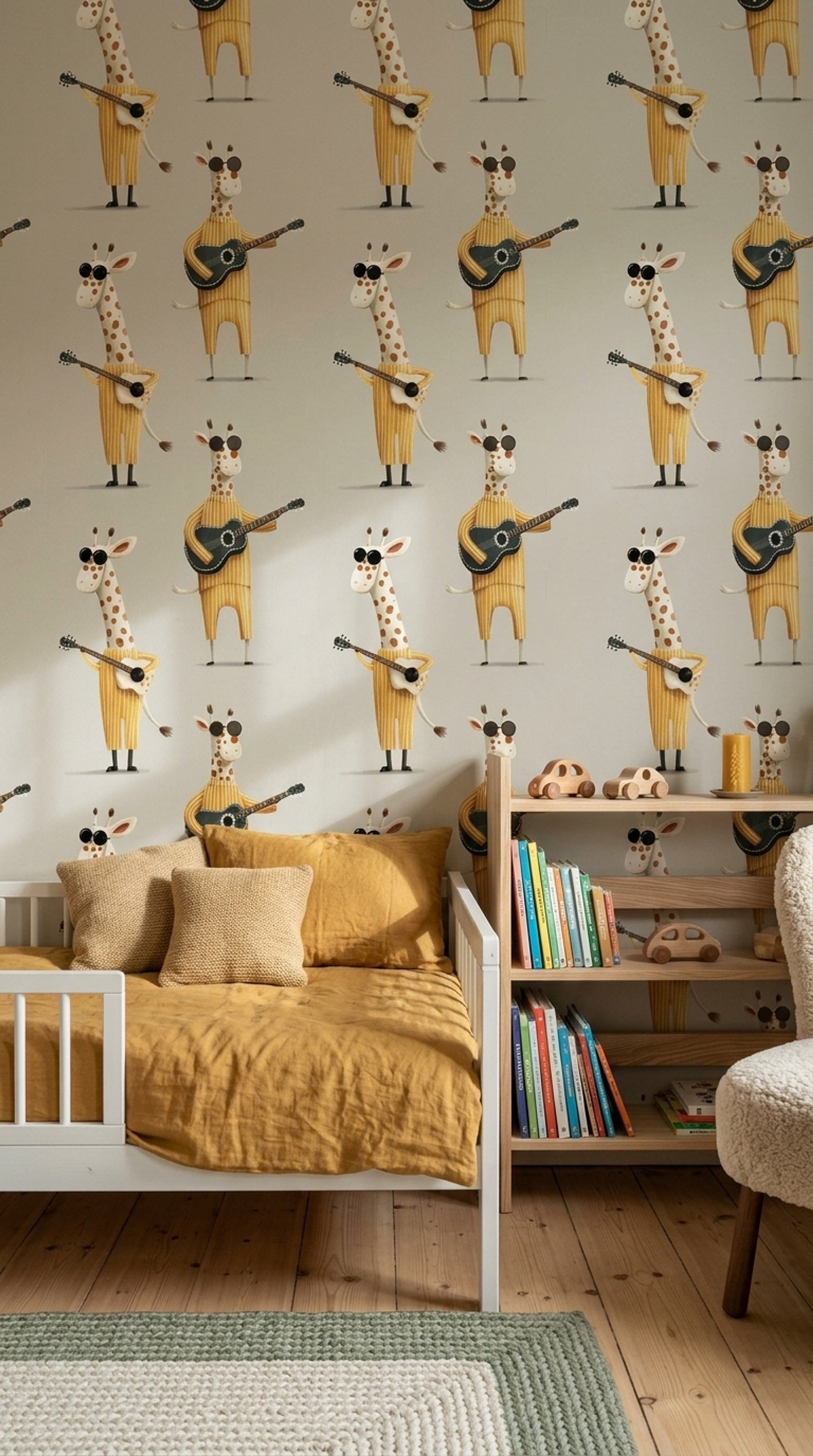 Watercolor Texture Wallpaper Hand Painted Illustrated Removable Wall Decor