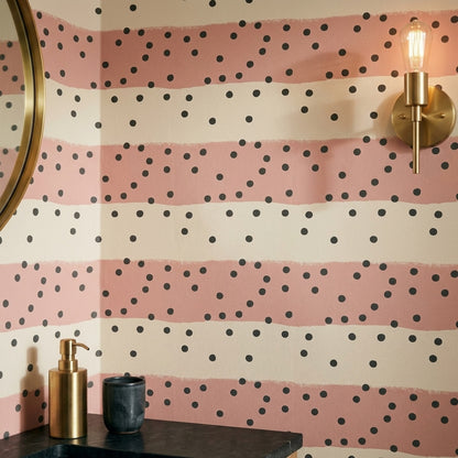 Polka Dot Wallpaper Abstract Removable Minimalist Wall Double Roll