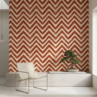 Chevron Wallpaper Zigzag Geometric Removable Wall Decor