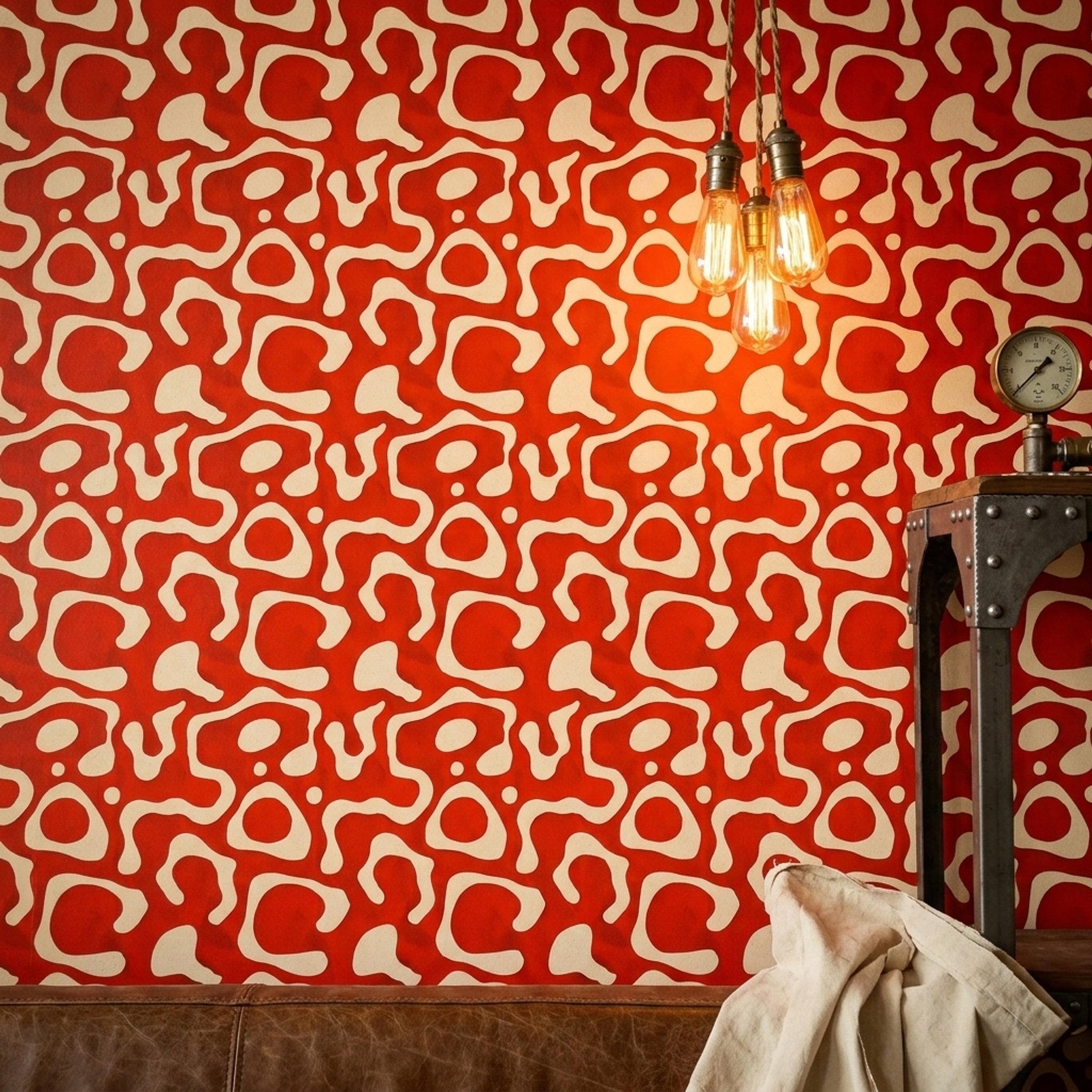 Mid Century Modern Wallpaper Retro Modern Decorative Mural