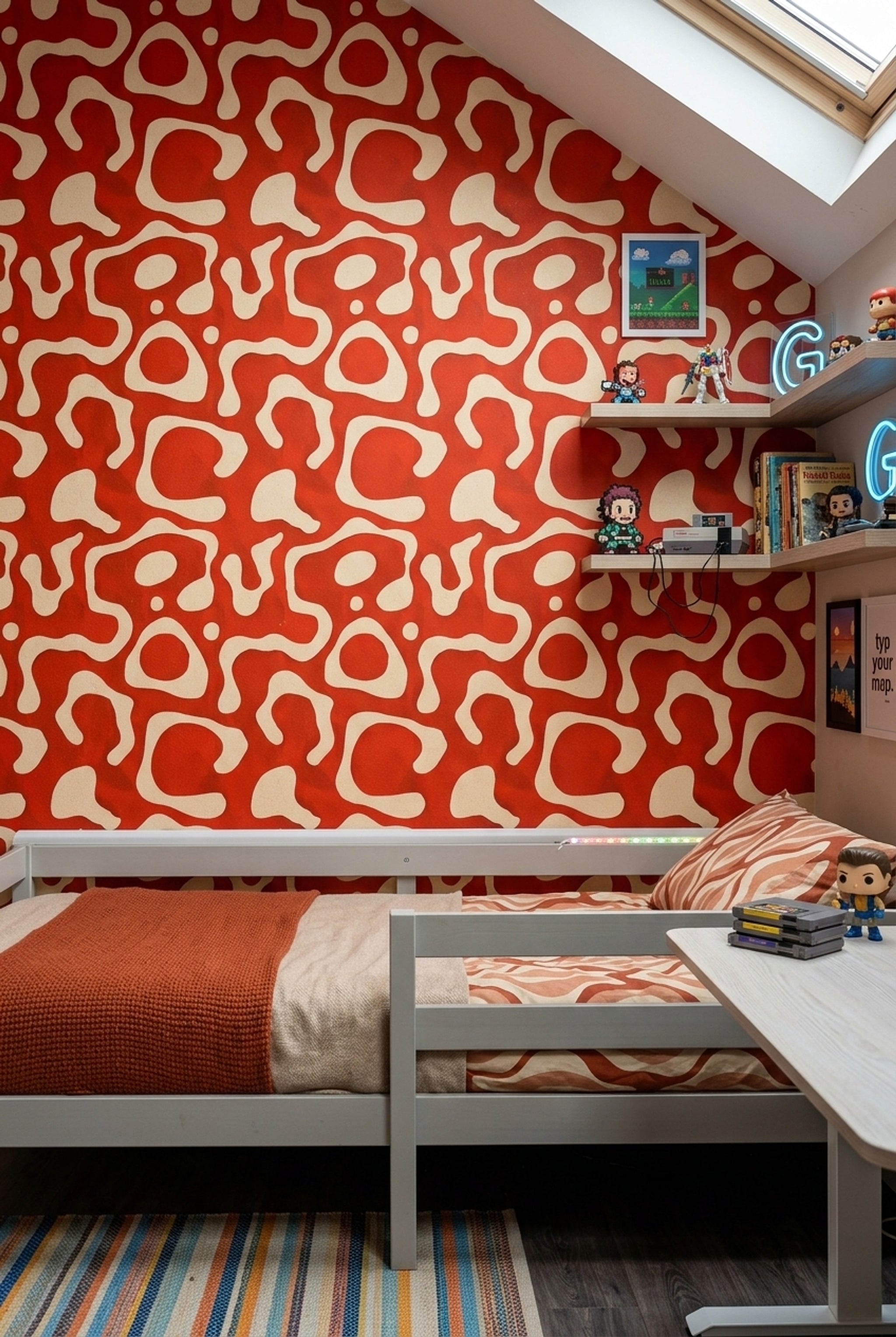 Mid Century Modern Wallpaper Retro Modern Decorative Mural