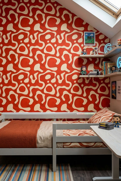 Mid Century Modern Wallpaper Retro Modern Decorative Mural