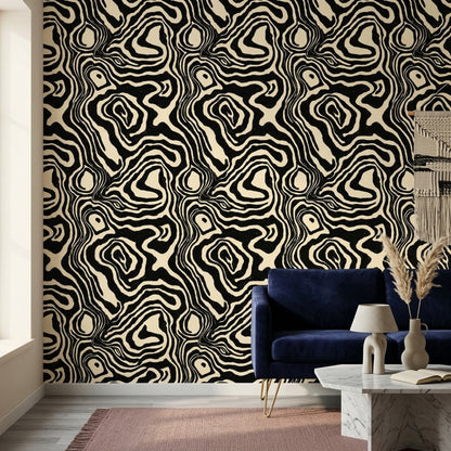 Topographic Map Wallpaper Contour Lines Removable Abstract Wall Double Roll