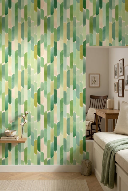 Watercolor Texture Wallpaper Mid Century Modern Decorative Mural