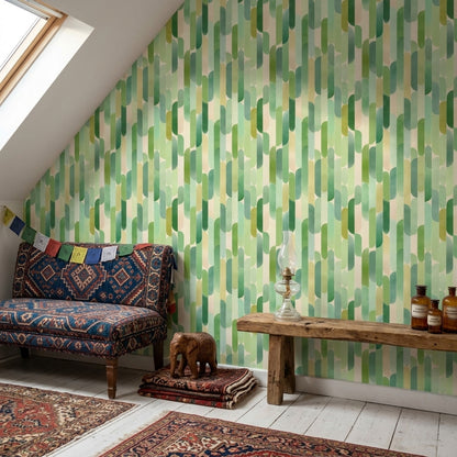 Watercolor Texture Wallpaper Mid Century Modern Decorative Mural