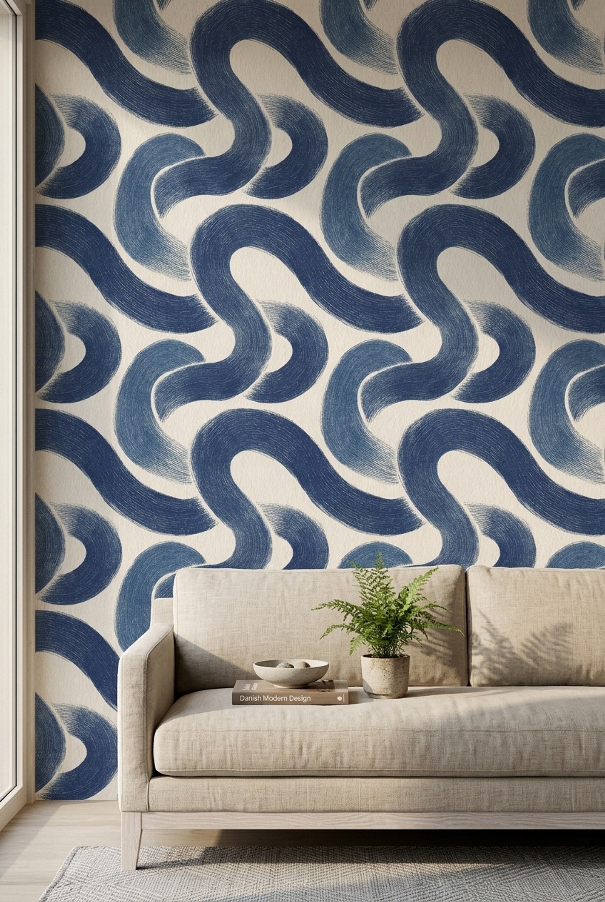 Paper Texture Wallpaper Textured Canvas Cream Removable Wall Decor