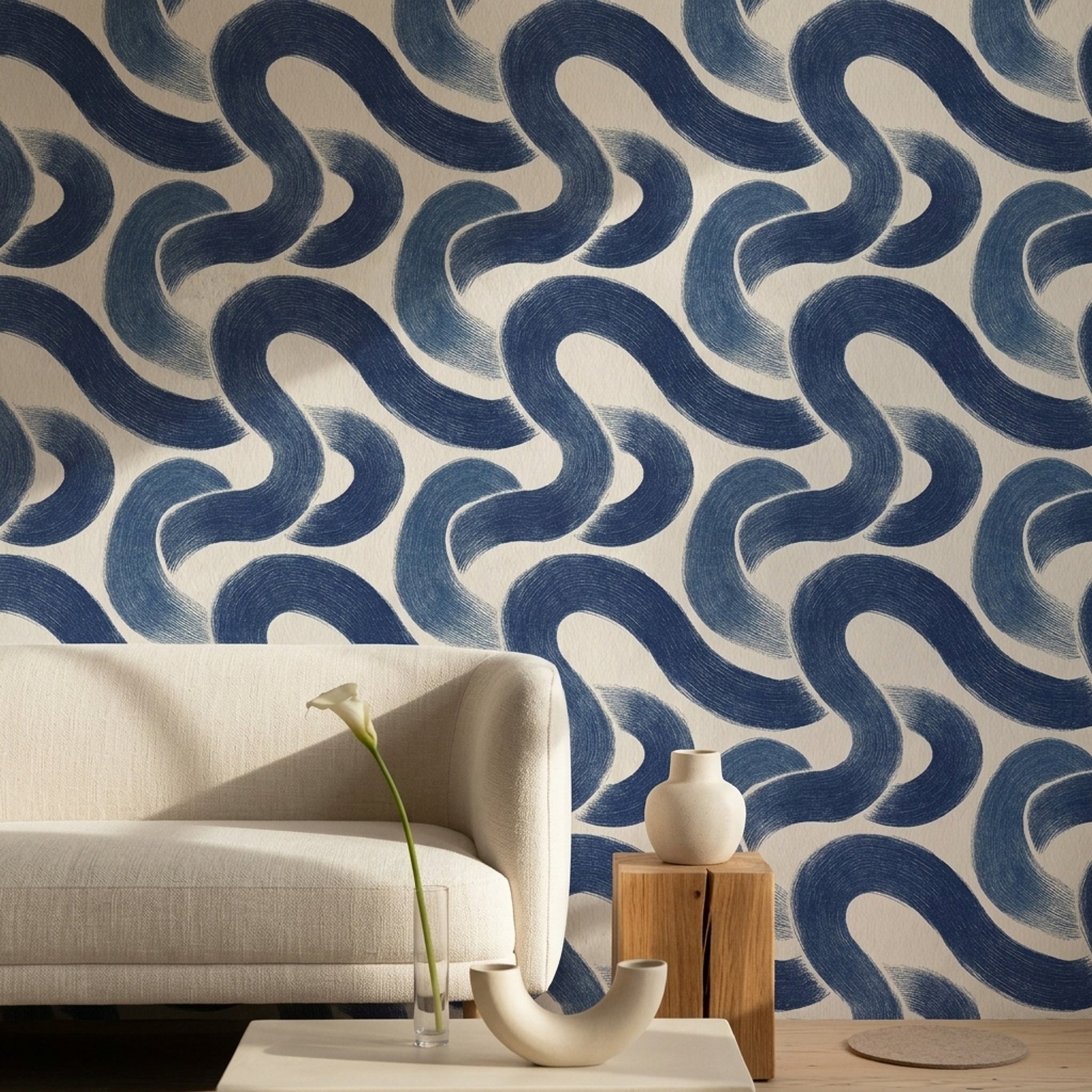 Paper Texture Wallpaper Textured Canvas Cream Removable Wall Decor