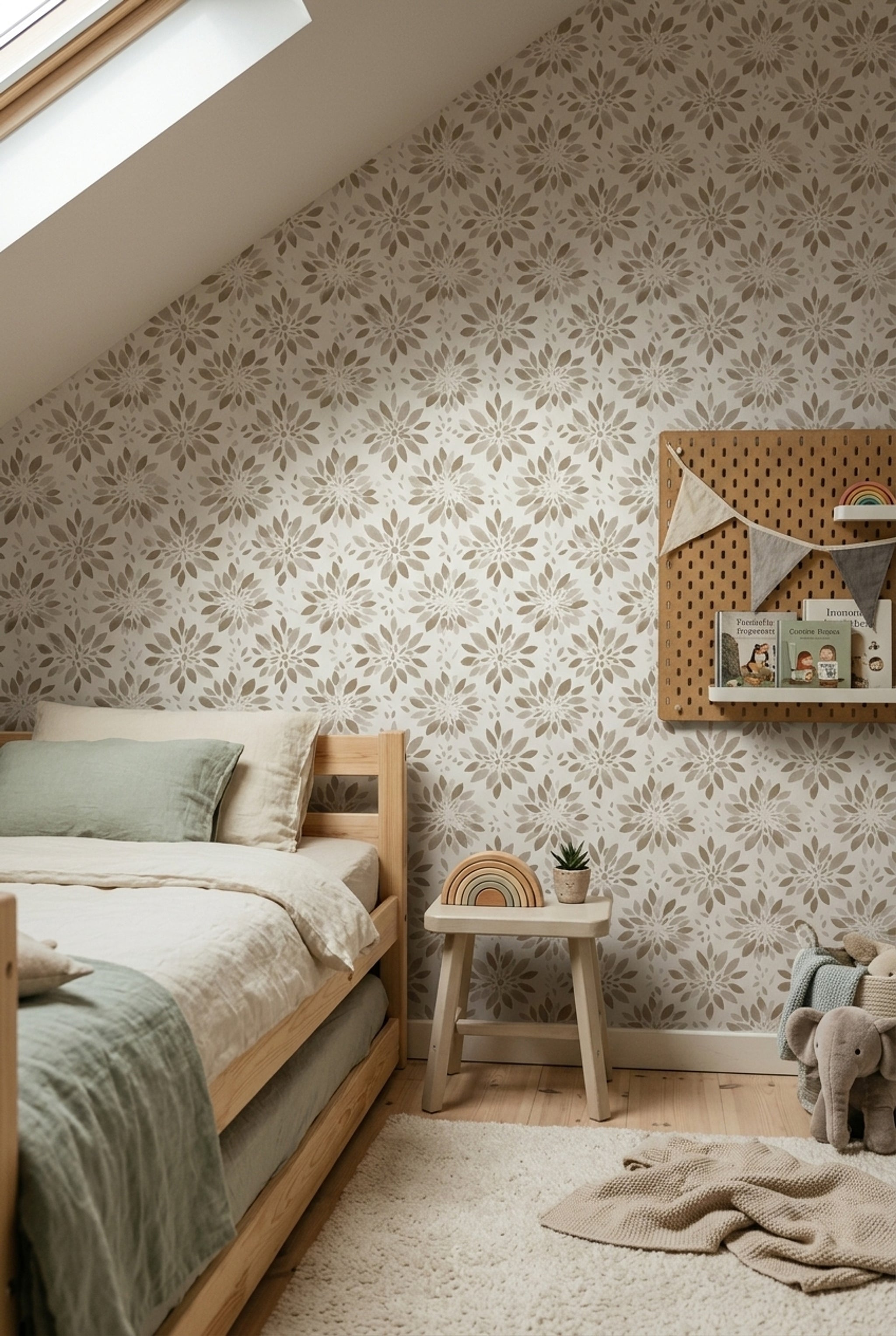 White Background Wallpaper Neutral Minimalist Decorative Mural