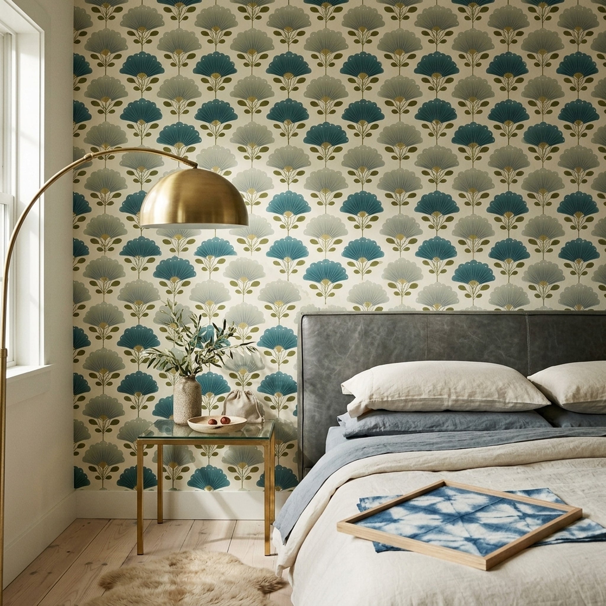 Mid Century Modern Wallpaper Retro Removable Vintage Wall Double Roll