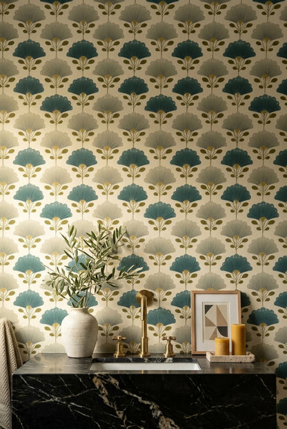 Mid Century Modern Wallpaper Retro Removable Vintage Wall Double Roll