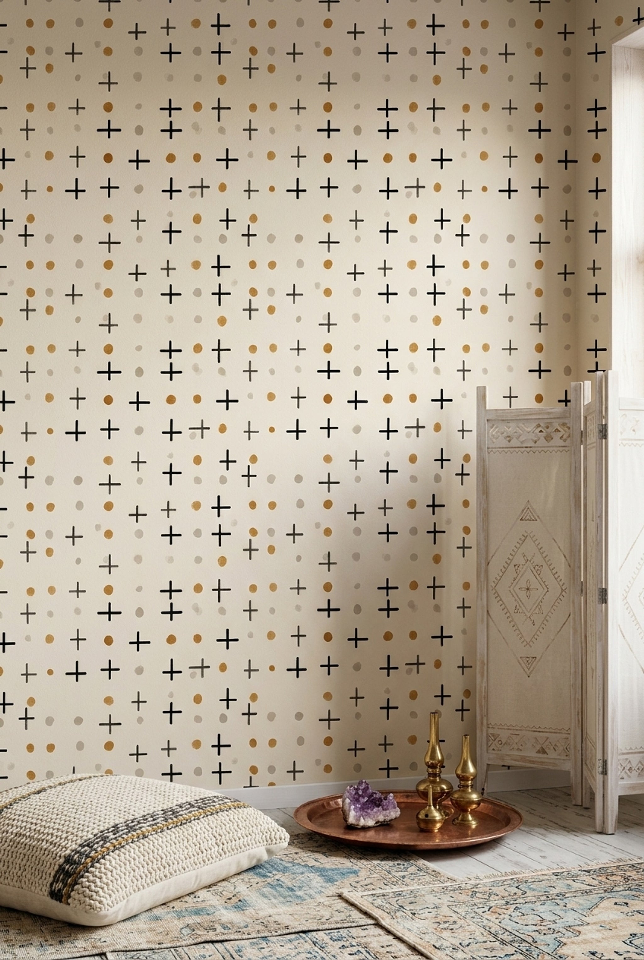 Watercolor Texture Wallpaper Paper Grain Speckled Removable Wall Decor