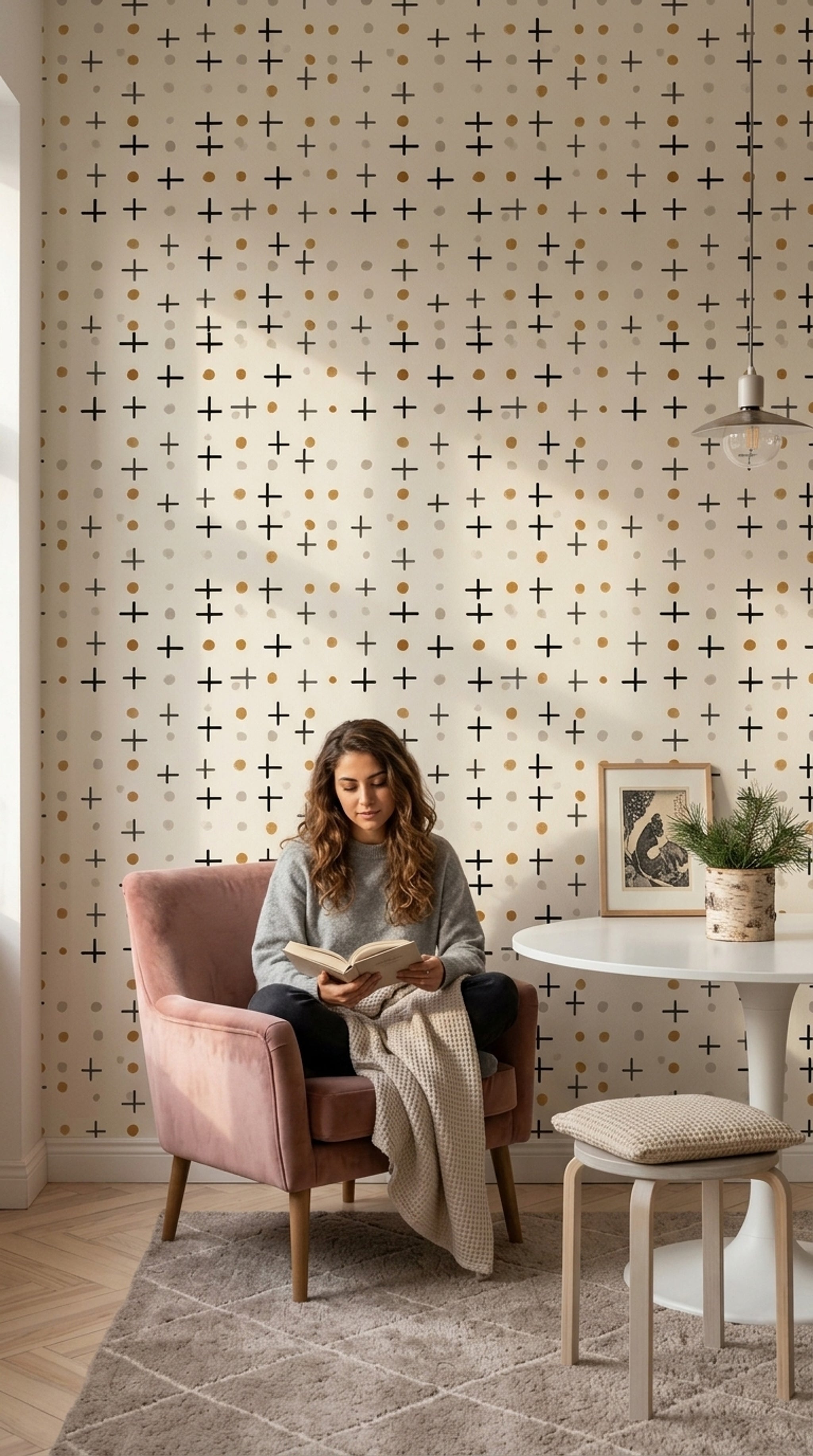 Watercolor Texture Wallpaper Paper Grain Speckled Removable Wall Decor
