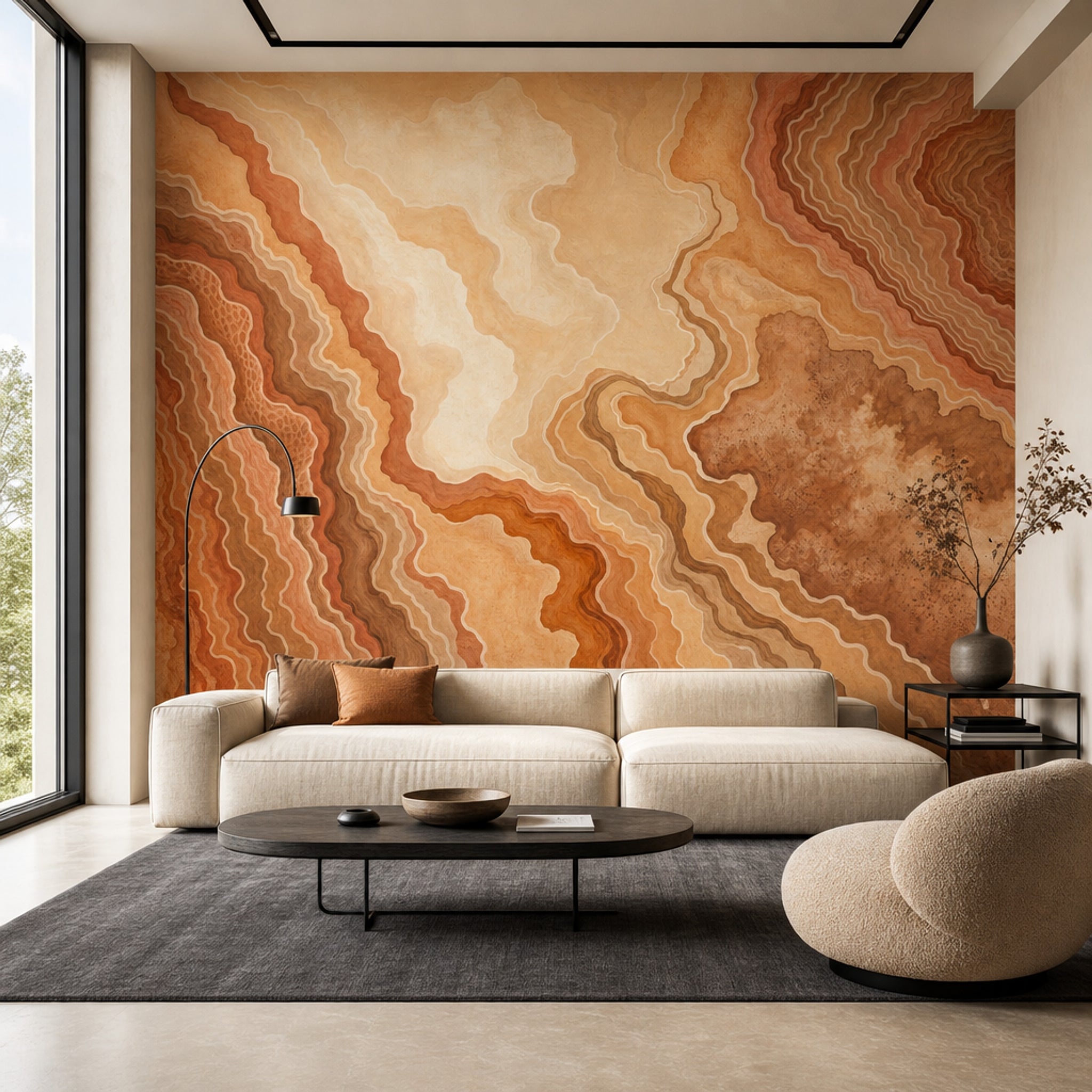 Watercolor Texture Wallpaper Ink Wash Agate Wall Mural