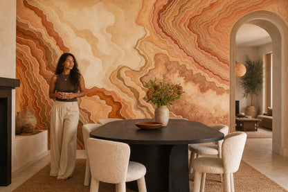 Watercolor Texture Wallpaper Ink Wash Agate Wall Mural